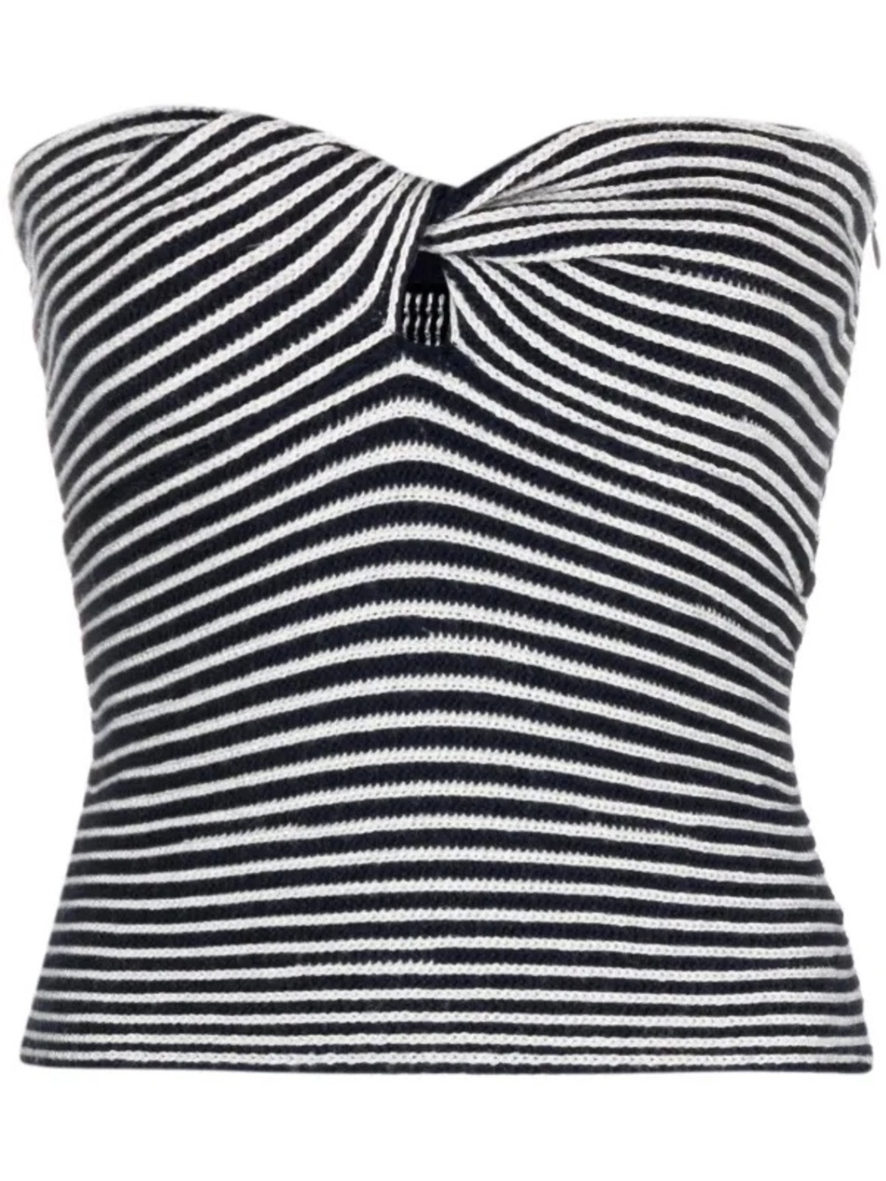 Zadig & Voltaire - Twista Striped Strapless Knit Top